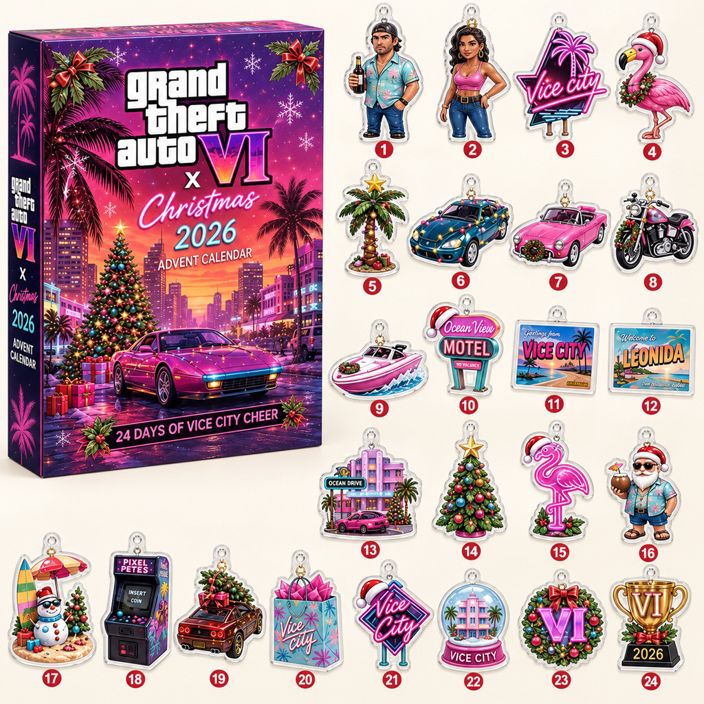 Grand Theft Auto VI Christmas Advent Calendar 2026 for GTA Fans