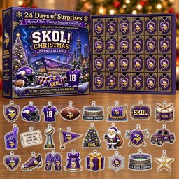 Minnesota Vikings Skol Christmas Advent Calendar 2026 for Football Fans
