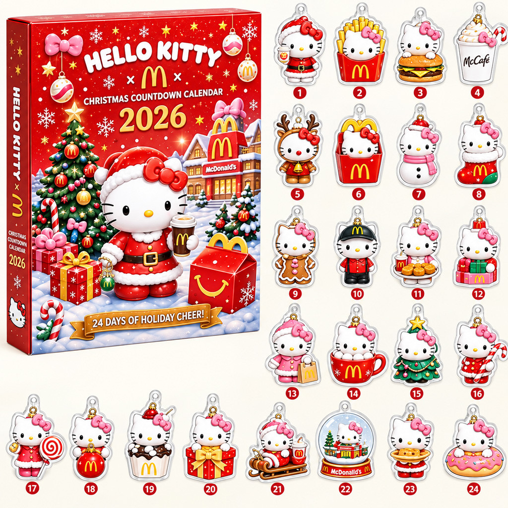 Hello Kitty x McDonald’s 24 Days Of Holiday Cheer Christmas Advent Calendar 2026 for Hello Kitty Fans