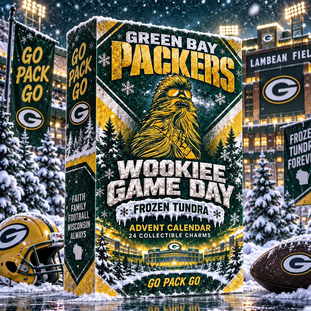 Green Bay Packers x Chewbacca Wookiee Game Day Advent Calendar 2026 For Football Fans