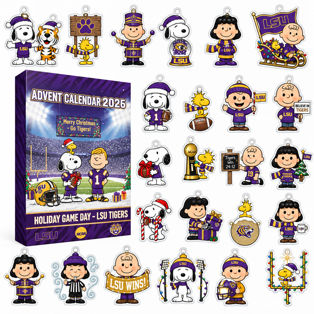 LSU Tigers Peanuts Gang 2026 Advent Calendar