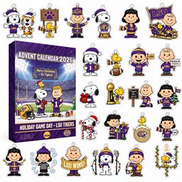 LSU Tigers Peanuts Gang 2026 Advent Calendar
