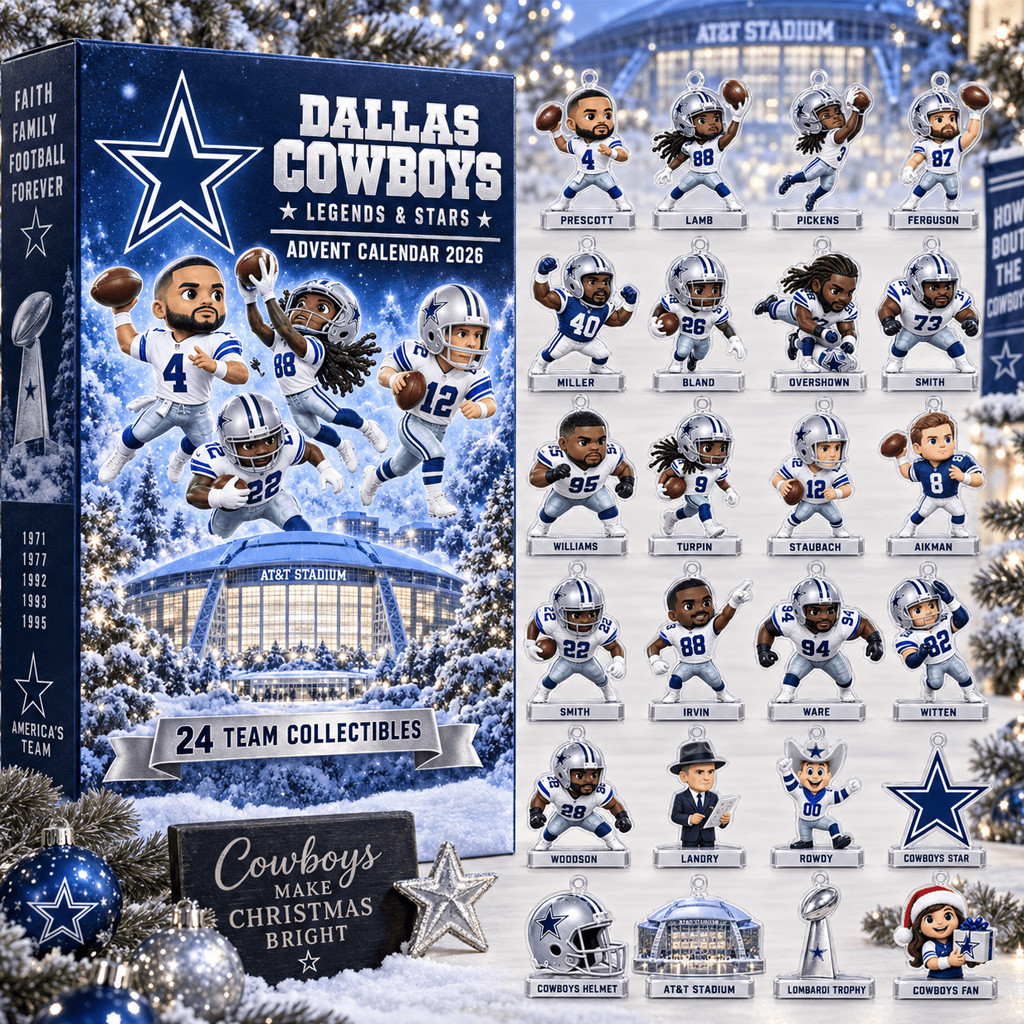 Dallas Cowboys Legends And Stars Advent Calendar 2026 For Football Fans