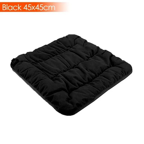 The Quilted USB Heated Seat Cushion in black
