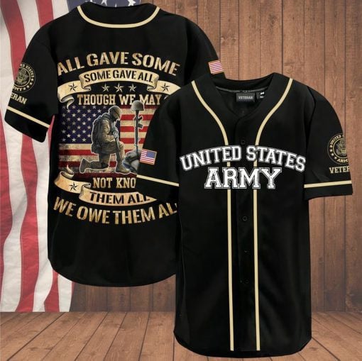 Army veteran all gave some some gave all Baseball Tee Jersey Shirts QT212451Td