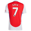 Bukayo Saka 7 Arsenal 2024/25 Home Men Jersey - Red