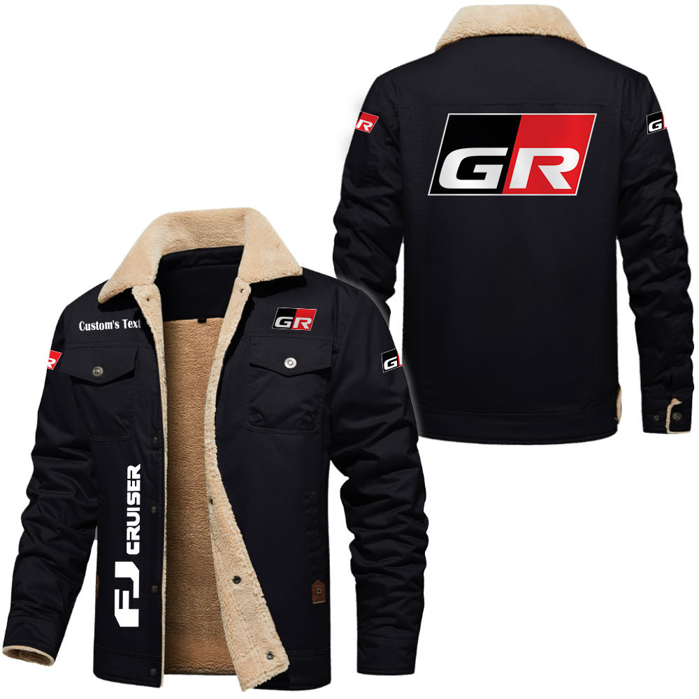 toyota fj cruiser Cargo Fleece Lined Cotton Jacket, vintage style ...