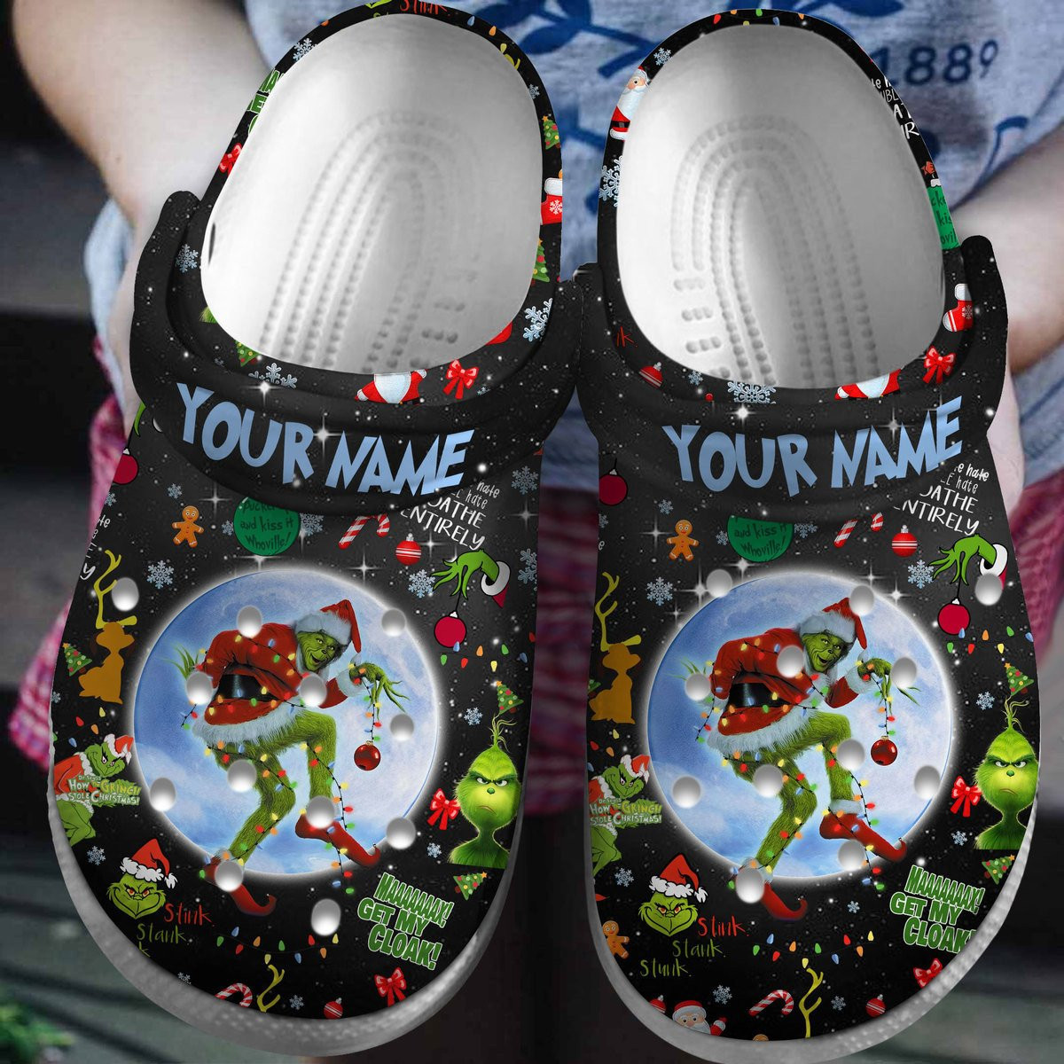 Grinch Clogs The Grinch Cartoon Crocband Clogs Shoes Comfortable For Men Women and ...