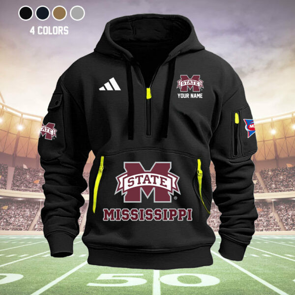 Mississippi State Bulldog Heavy Hoodie Set