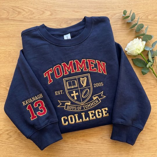 Tommen College Embroidered Sweatshirt, Boys of Tommen Hoodie, Kavanagh 13 Shirt, Bookish Merch, Book Lover Gift, Romantasy Apparel