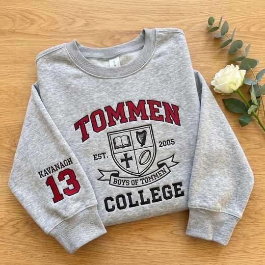 Tommen College Embroidered Sweatshirt, Boys of Tommen Hoodie, Kavanagh 13 Shirt, Bookish Merch, Book Lover Gift, Romantasy Apparel