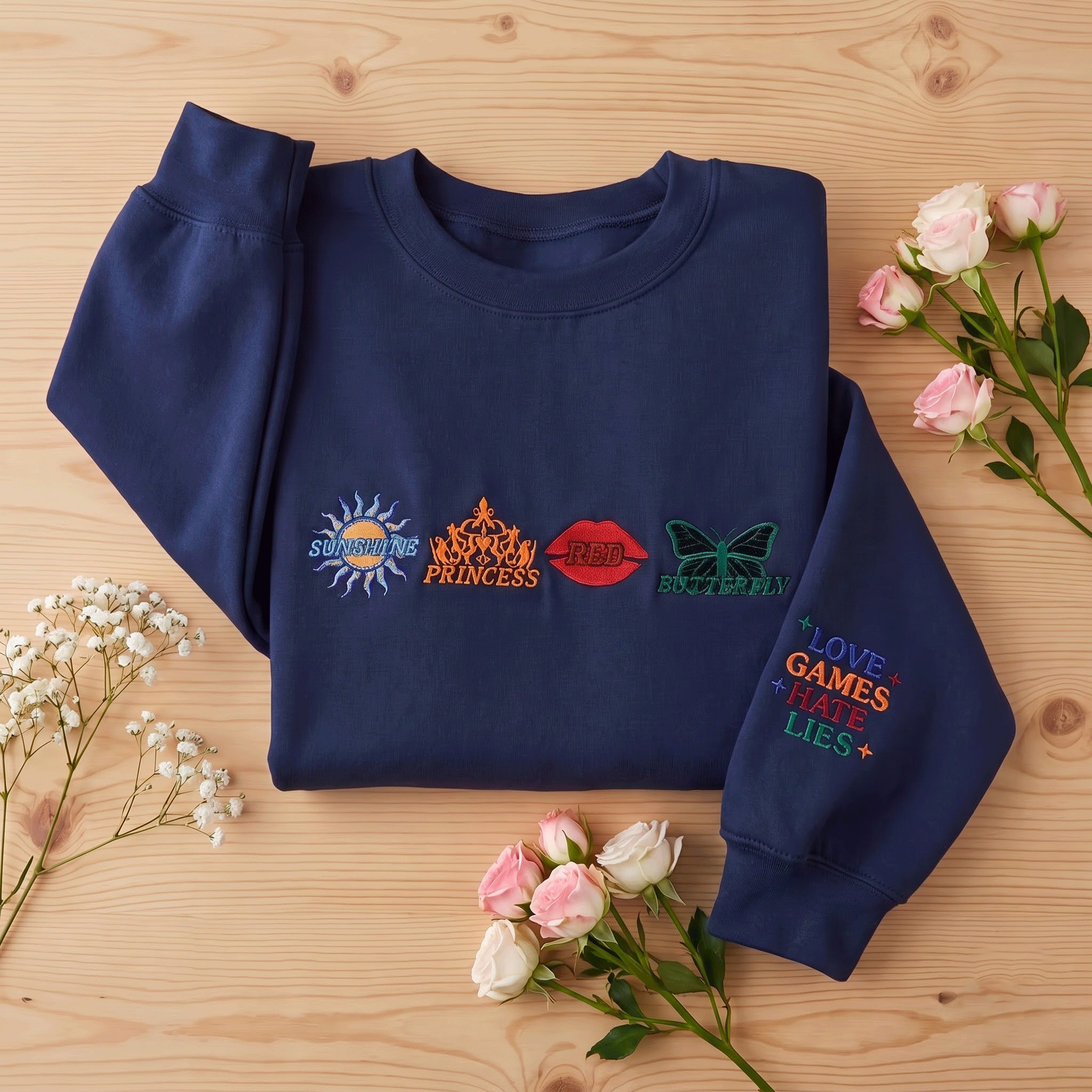 Twisted Series Embroidered Sweatshirt | Book Merch, Booktok Gift for Romance Readers & Book Lovers