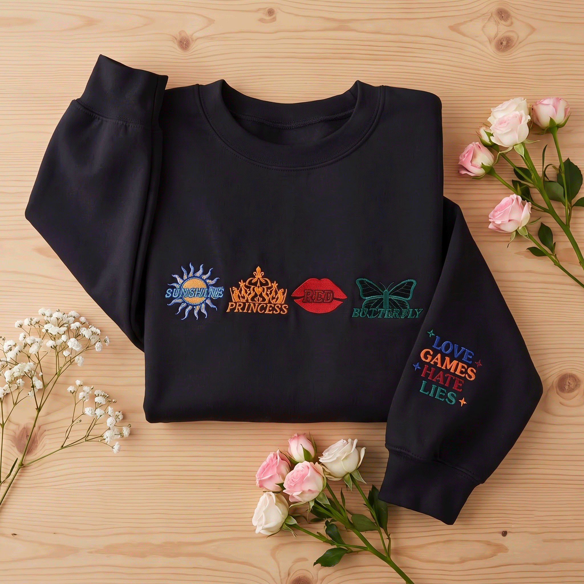 Twisted Series Embroidered Sweatshirt | Book Merch, Booktok Gift for Romance Readers & Book Lovers