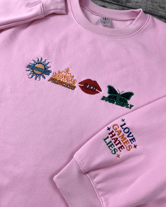 Twisted Series Embroidered Sweatshirt | Book Merch, Booktok Gift for Romance Readers & Book Lovers