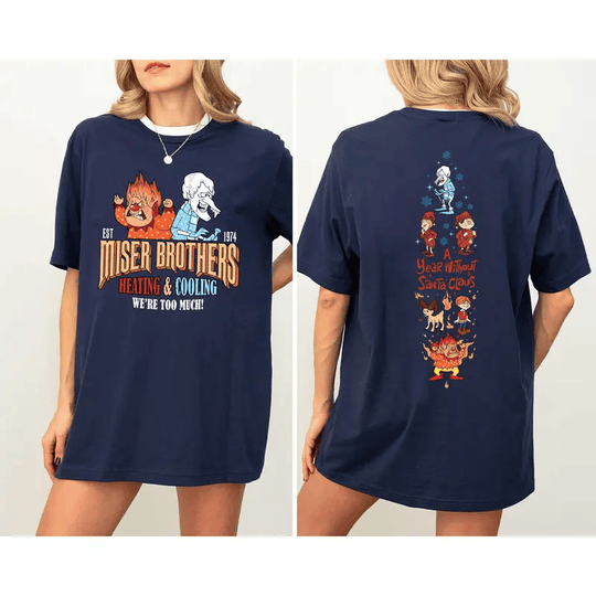 Retro The Year Without Santa Sweatshirt, Mister Brothers Shirt, Cooling Miser Heating Miser Hoodie, Retro Christmas Movie Sweatshirt
