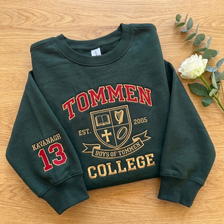 Tommen College Embroidered Sweatshirt, Boys of Tommen Hoodie, Kavanagh 13 Shirt, Bookish Merch, Book Lover Gift, Romantasy Apparel