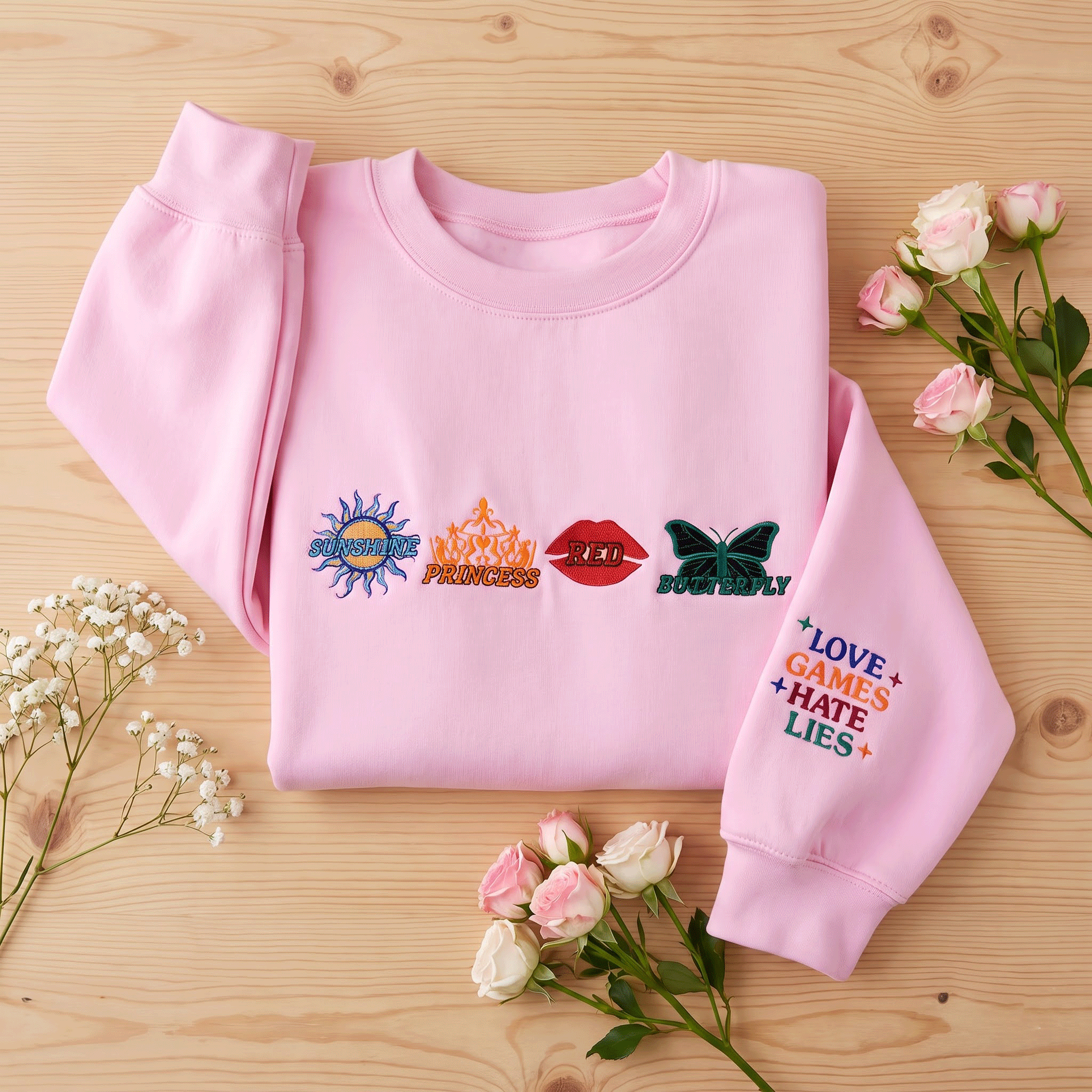 Twisted Series Embroidered Sweatshirt | Book Merch, Booktok Gift for Romance Readers & Book Lovers
