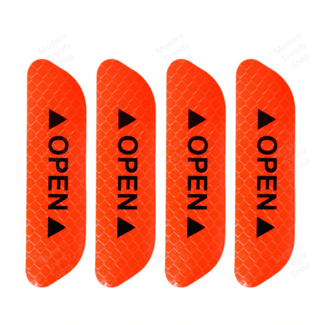 4pcs Car door OPEN safety anti-collision warning reflective Waterproof stickers | Best Buy Canada