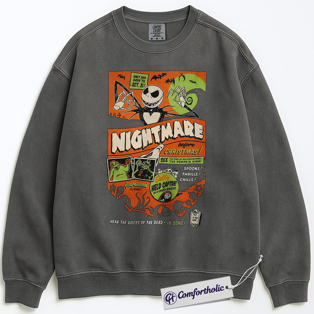 Pullover Animation The Nightmare Before Christmas Sweatshirt, Christmas Pullover, Animate ...