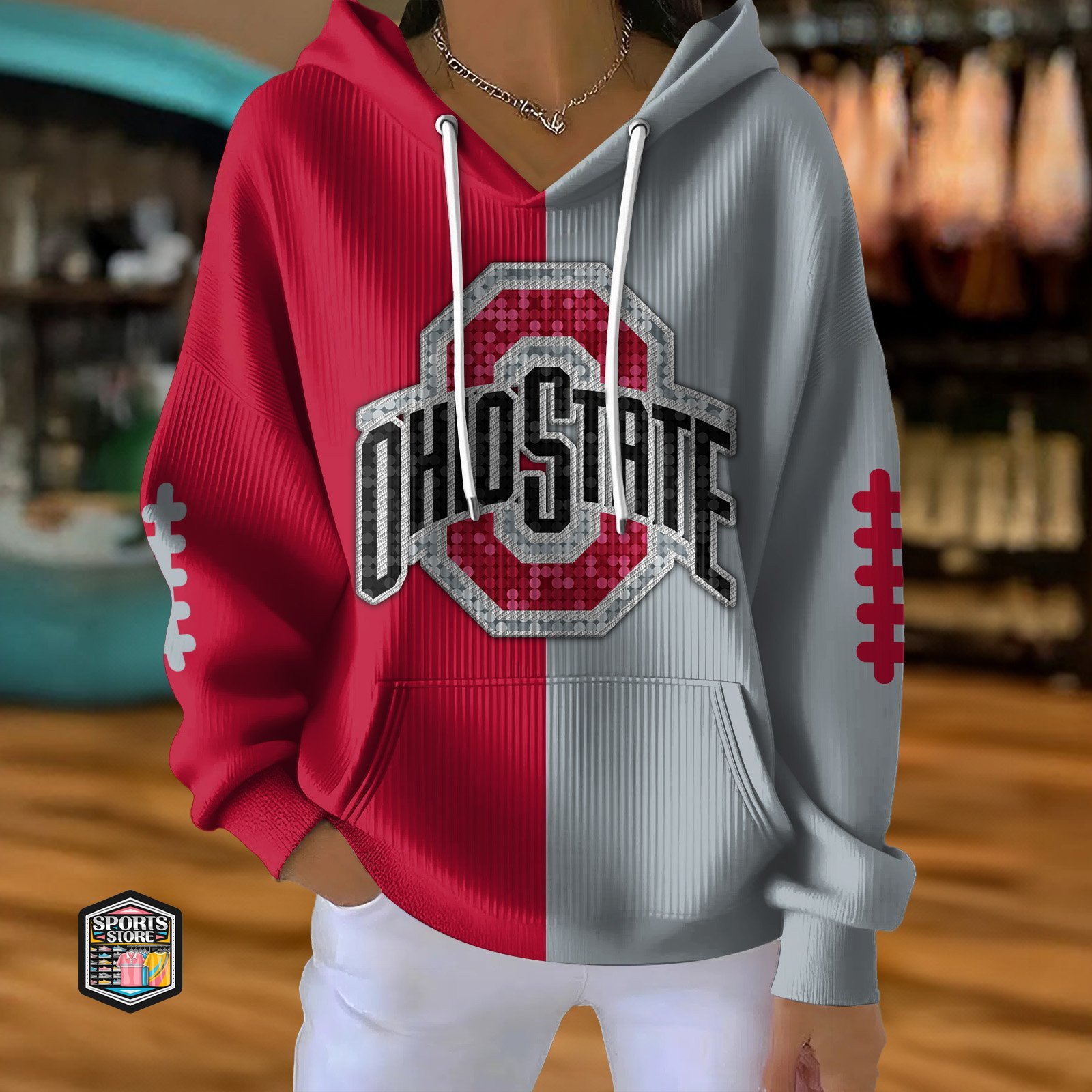 Ohio State Robe Ohio State Buckeyes PURWE145 - Sports Fashion Store
