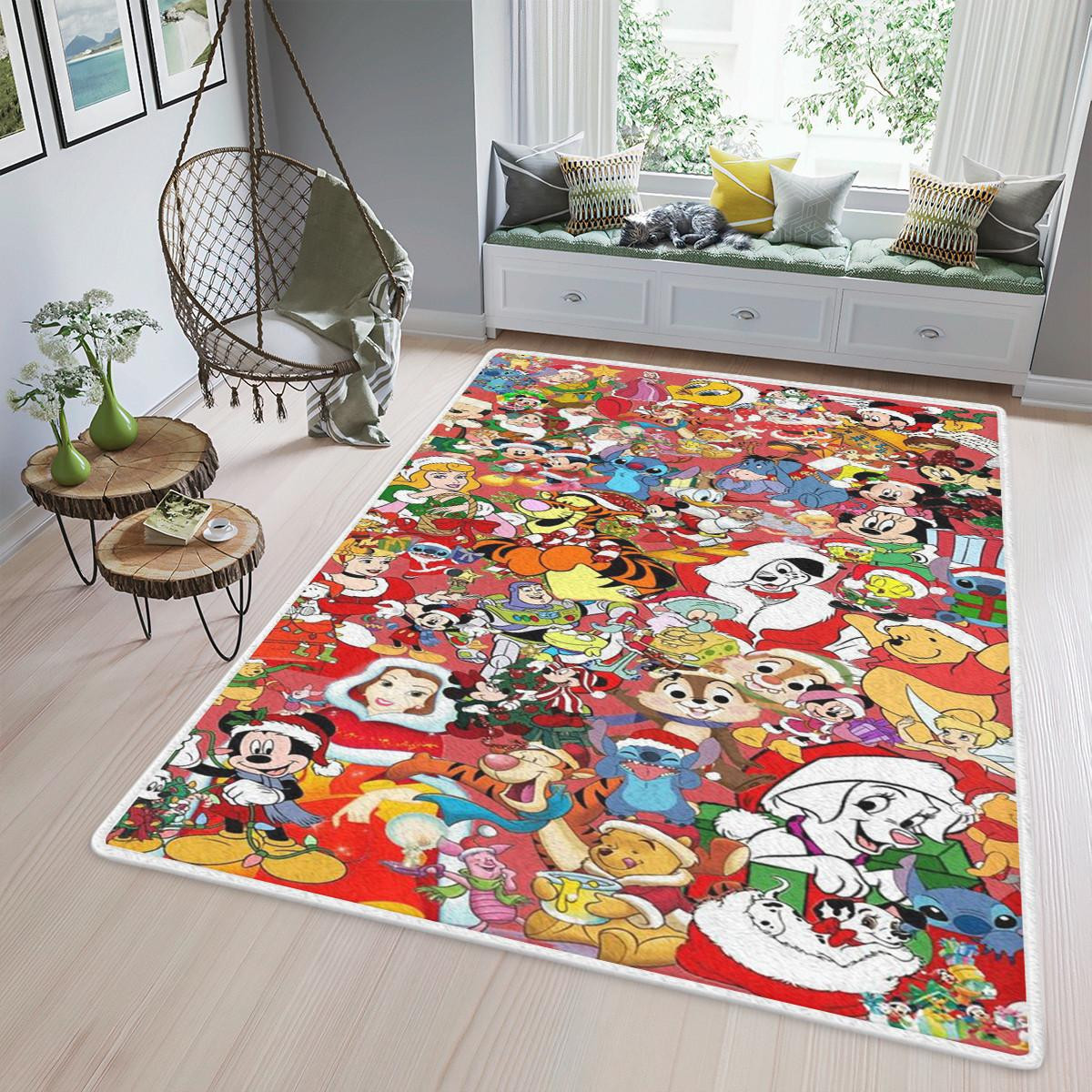 Wdw Decor Rugs Funny Disney Characters Area Rug Living Room, Disney Characters Christ ...