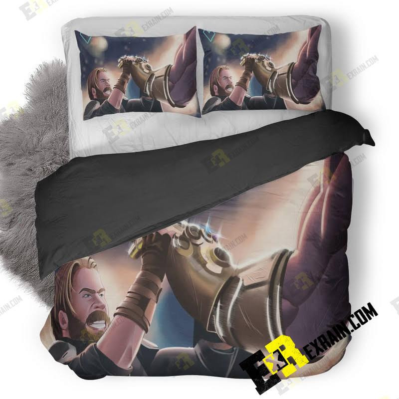 Captain America Defending Thanos Avengers Infinity War Artwork 69 3D C ...