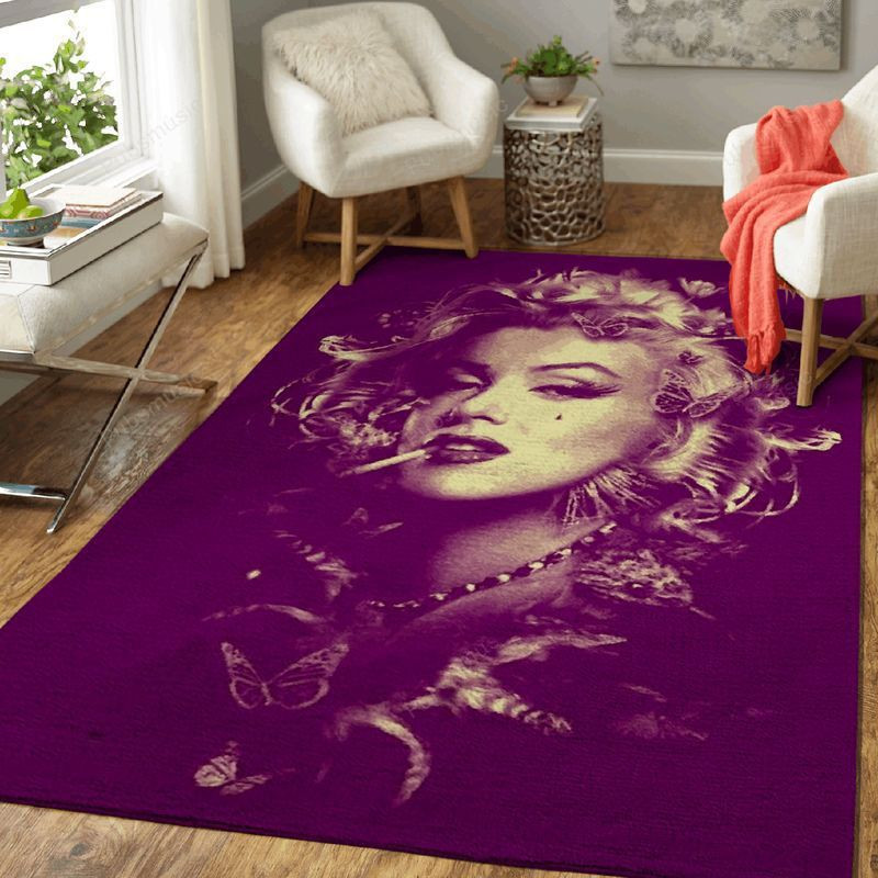 Marilyn Monroe Music Vintage Art Area Rug Living Room Rug Home Decor F ...