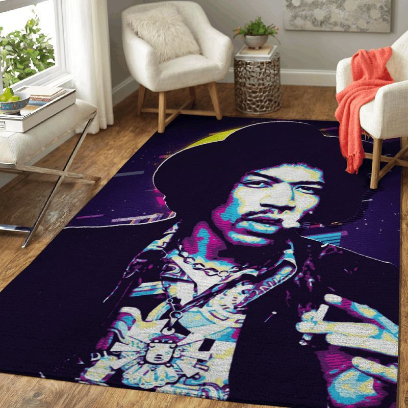 Hendrix Jimi 1 Area Rug Living Room And Bedroom Rug Us Gift Decor ...