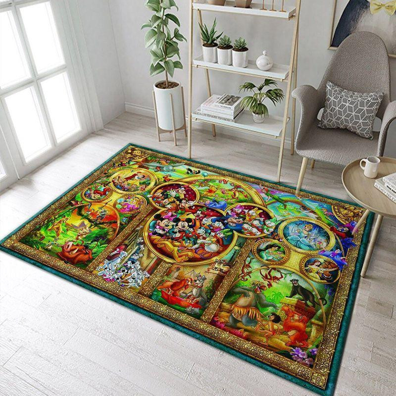 Disney Characters Xiii Area Rug Living Room Rug Home Decor Floor Decor ...