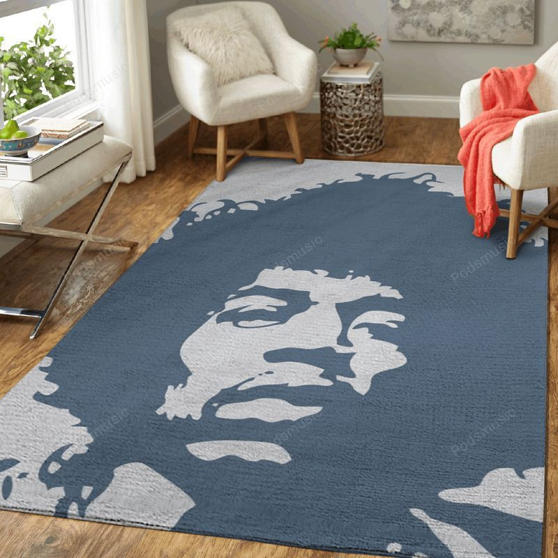 Jimi Hendrix Artworks Art Ii Area Rug Living Room Rug Home Decor Floor ...
