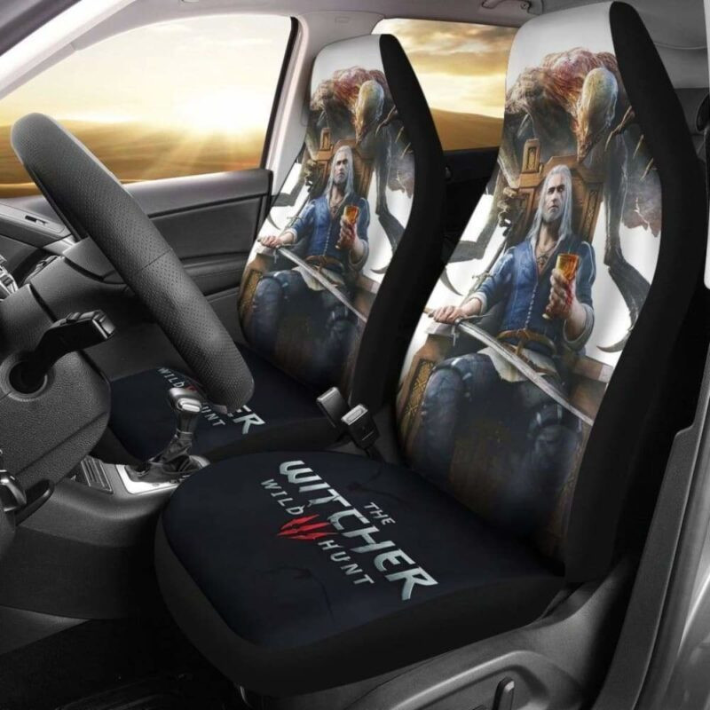 The Witcher 3: Wild Hunt Geralt Game Fan Gift Car Seat Covers - LUXDESIGNI