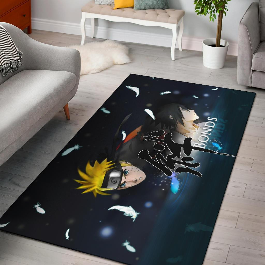 Naruto And Sasuke Area Rug - LUXDESIGNI
