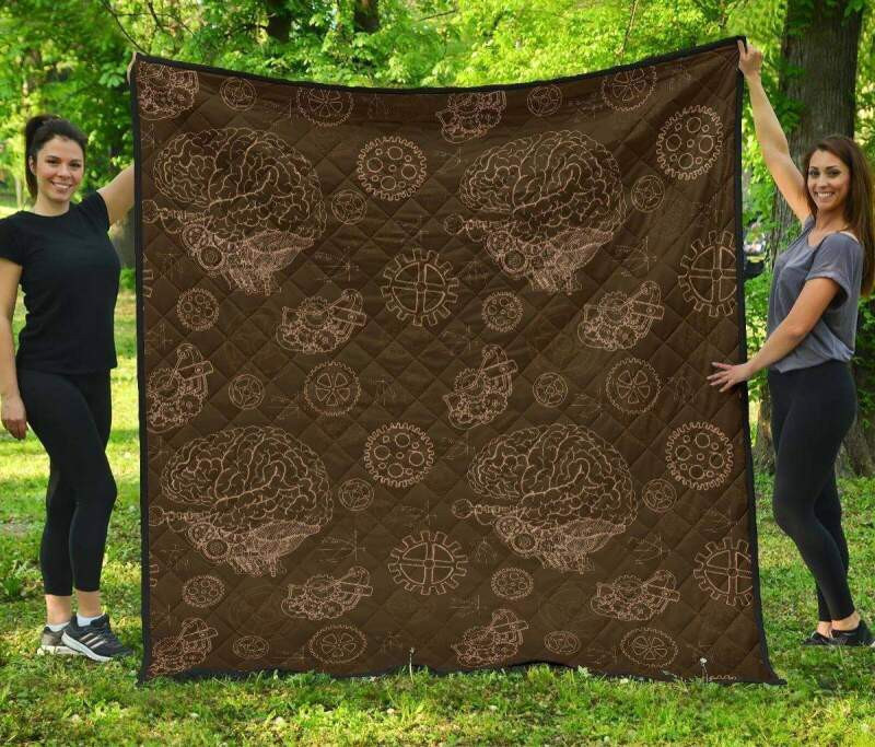 Brain Thinking 3D Customized Quilt - LUXDESIGNI