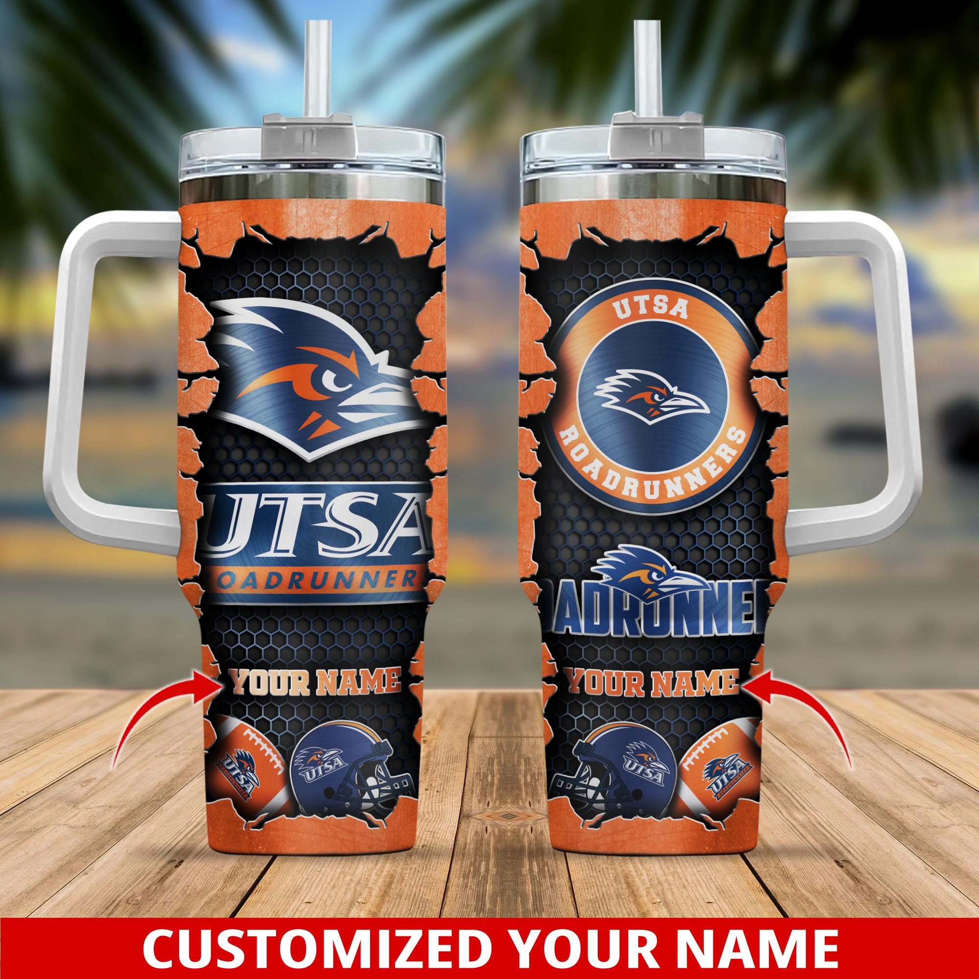 UTSA Roadrunners Sport Tumbler 40oz For This Season, Custom Tumbler Fo ...