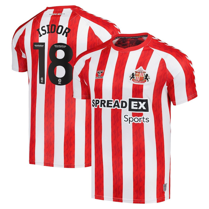 Wilson Isidor 18 Sunderland A.F.C. 2024/25 Home Men Jersey - Red