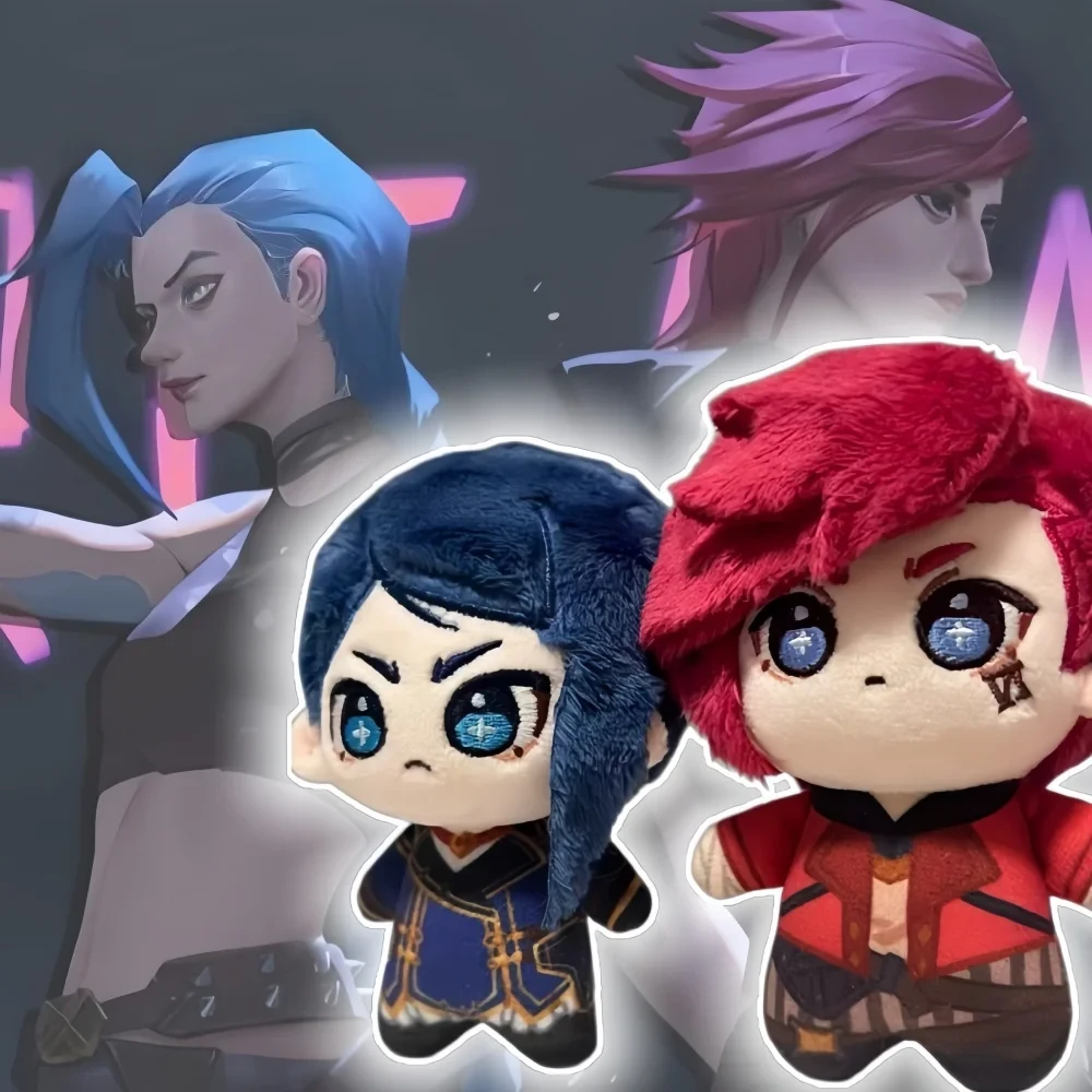 New Arcane Vi Caitlyn Cotton Plush Doll 10cm Anime Figure Stuffed Toy ...