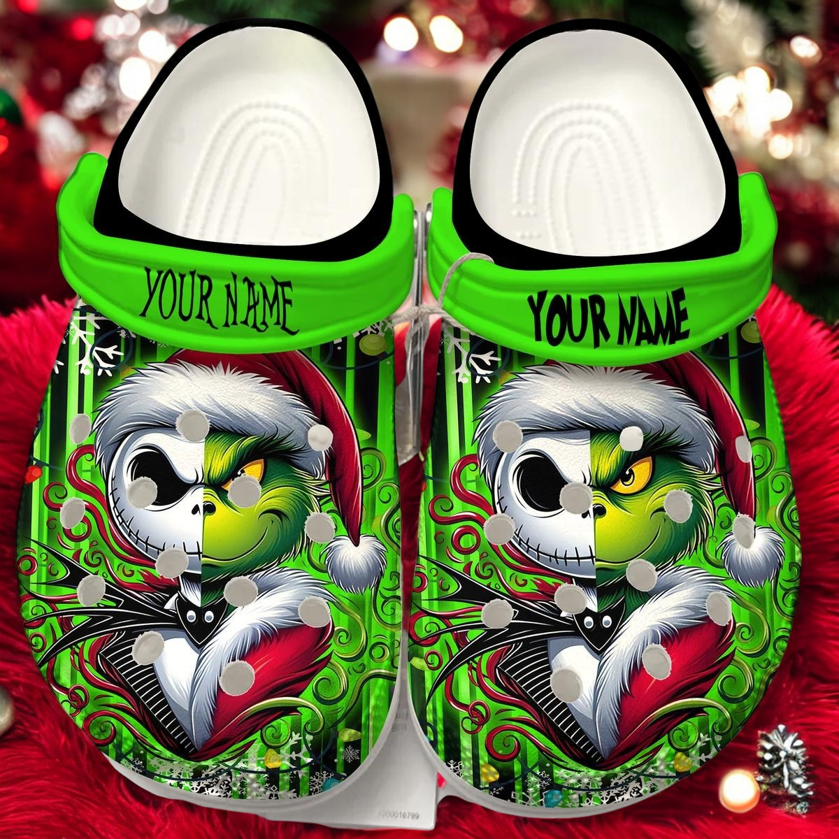 Grinch Clogs The Grinch Halloween Christmas Crocs Clogs, Grinch Inspired Halloween ...