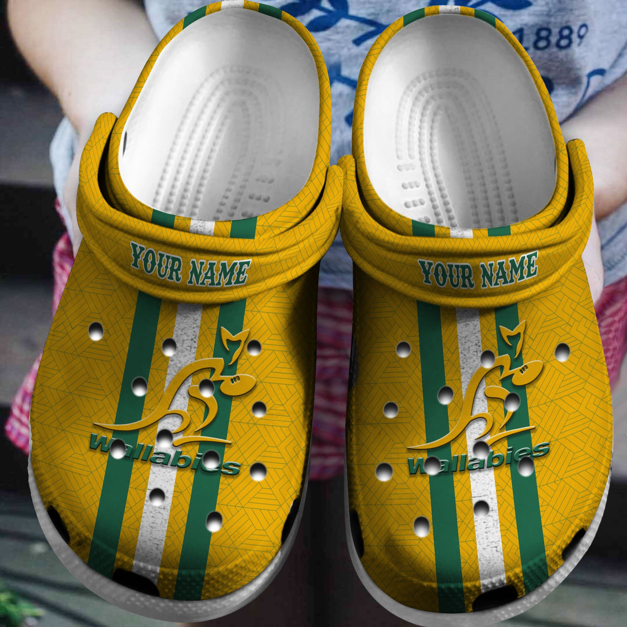 Wallabies Australia Rugby Personalized Sport Clogs Shoes Comfortable ...