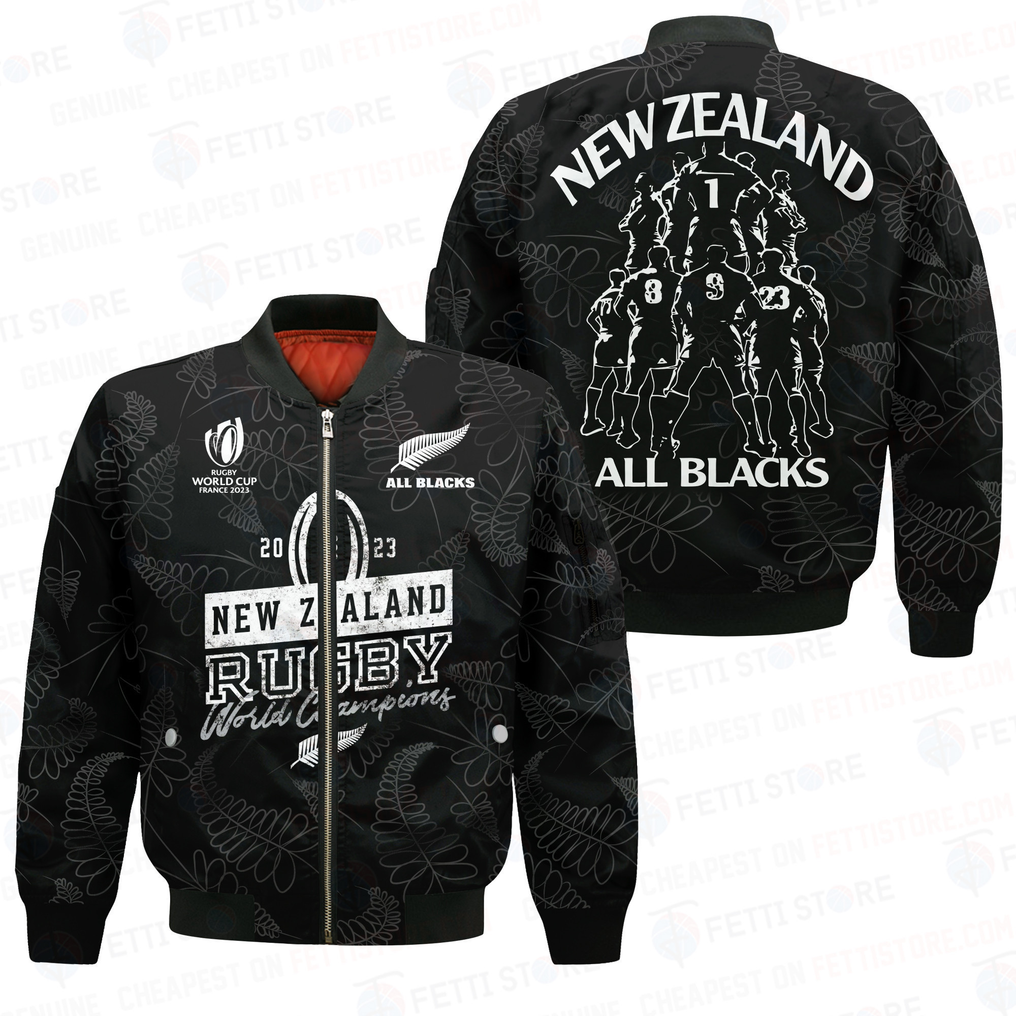 New Zealand All Blacks Rugby World Cup 2023 New Design Bomber Jacket ...