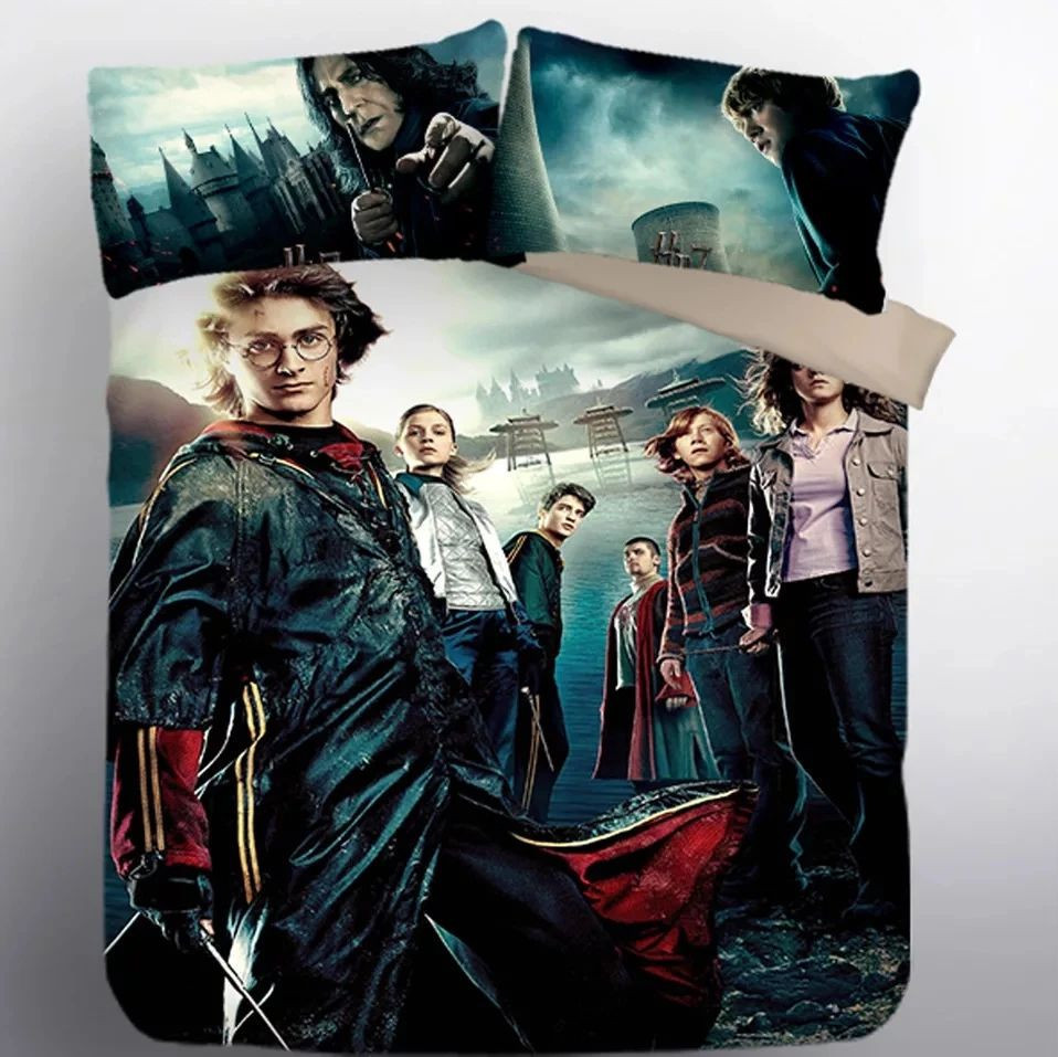 Harry Potter Hogwarts 9 Duvet Quilt Bedding Set - Lauradintino