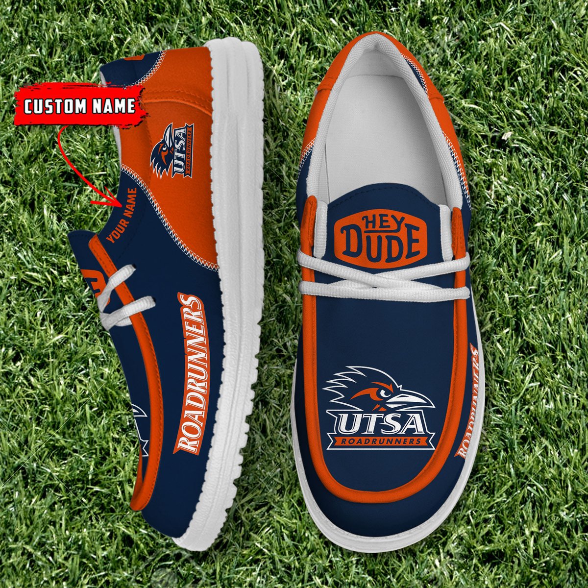 UTSA Roadrunners Custom Name Loafer Shoes Gift For Fans - Lauradintino