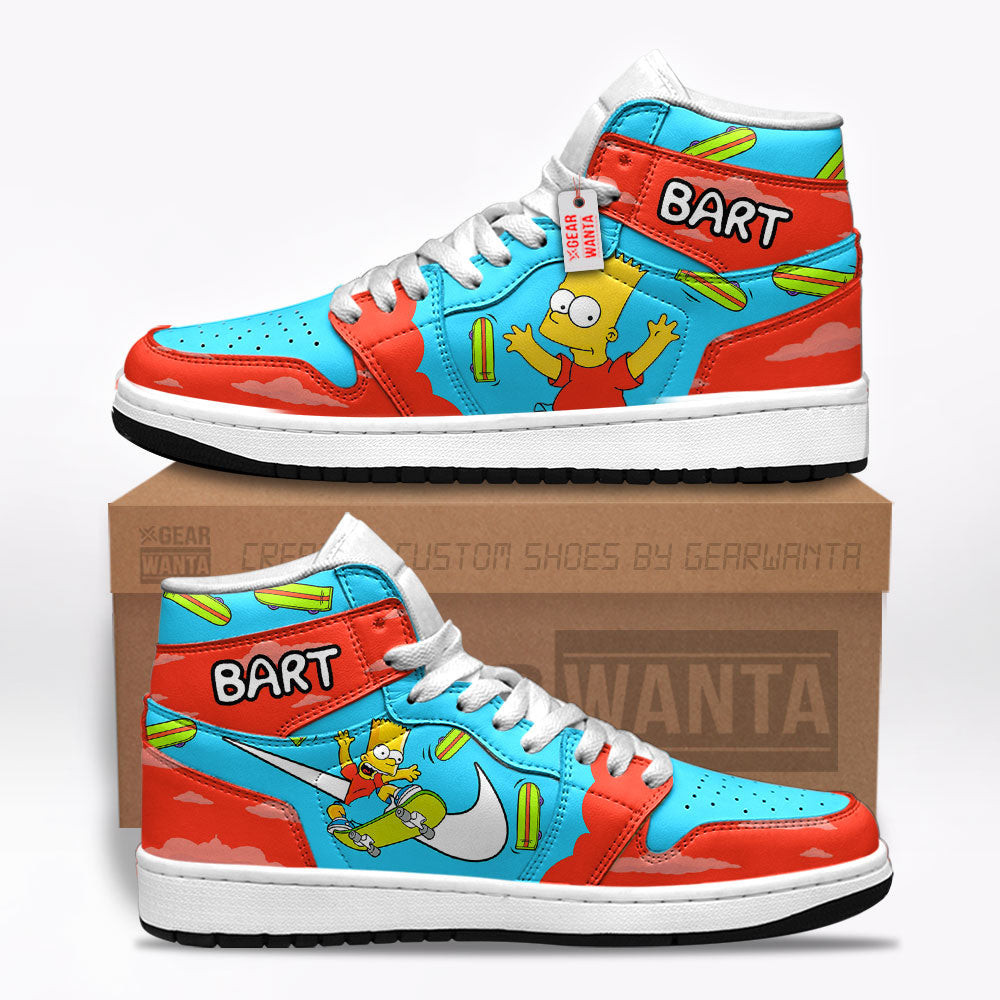 Bart Simpson The Simpson J1 Shoes Custom For Fans TT26 - Lauradintino