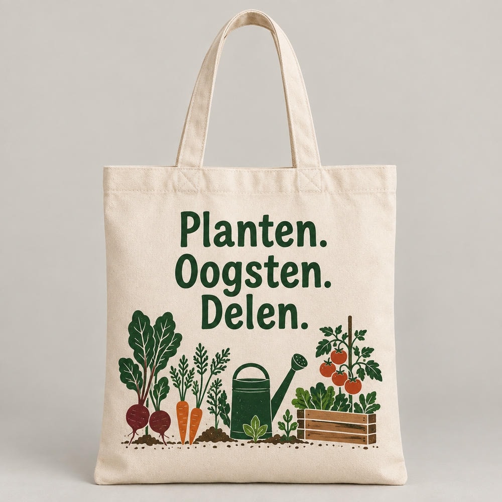 Planten. Oogsten. Delen. — Tote bag