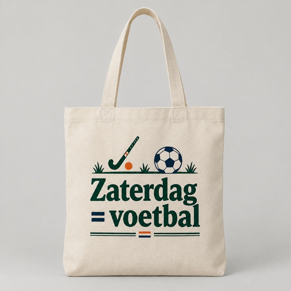 Zaterdag = voetbal — Tote bag