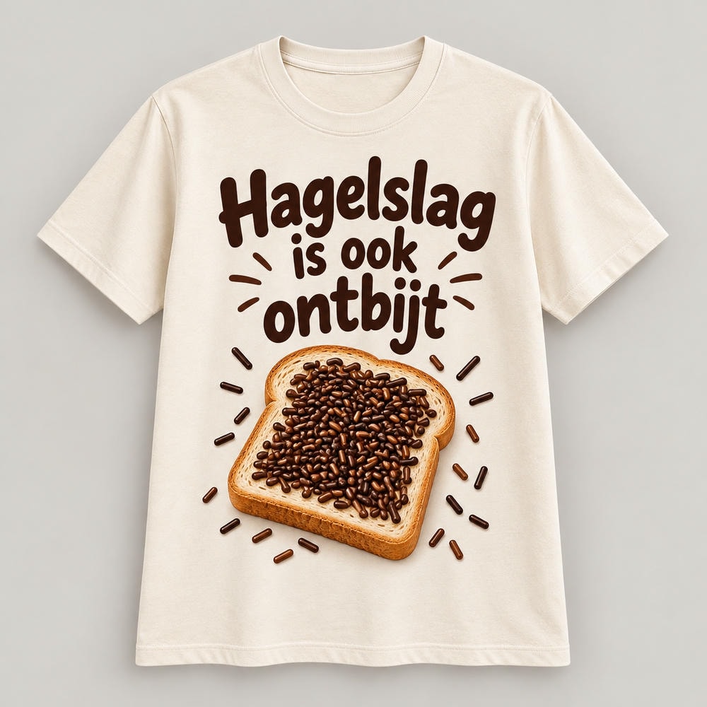 Hagelslag is ook ontbijt — T Shirt