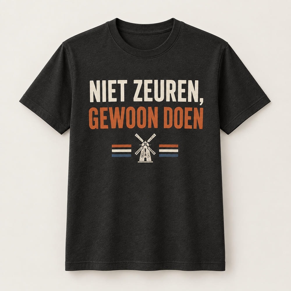 Niet zeuren  gewoon doen — T Shirt