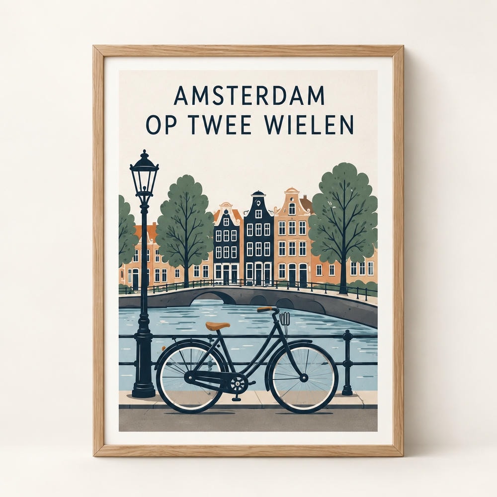 Amsterdam op twee wielen — Canvas