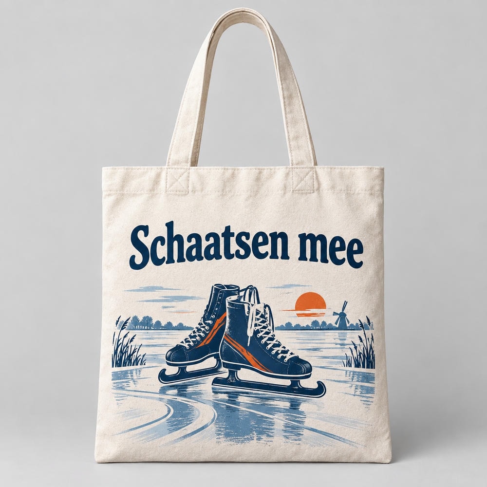 Schaatsen mee — Tote bag