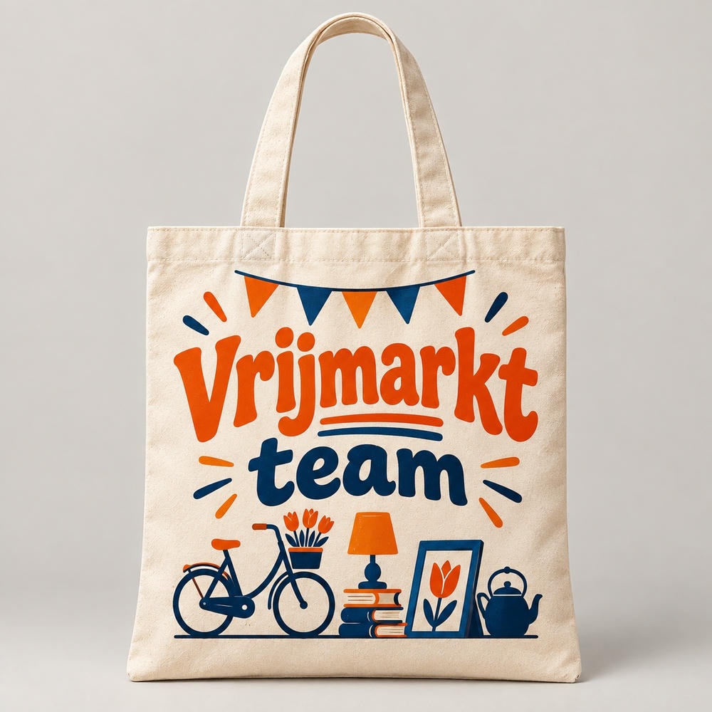 Vrijmarkt team — Tote bag