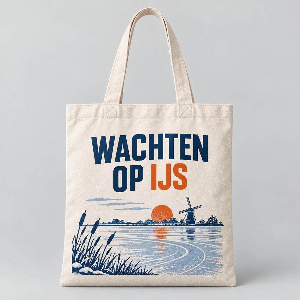 Wachten op ijs — Tote bag